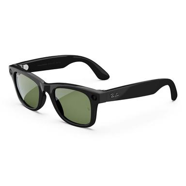 META Ray-Ban Wayfarer Shiny Black - Green