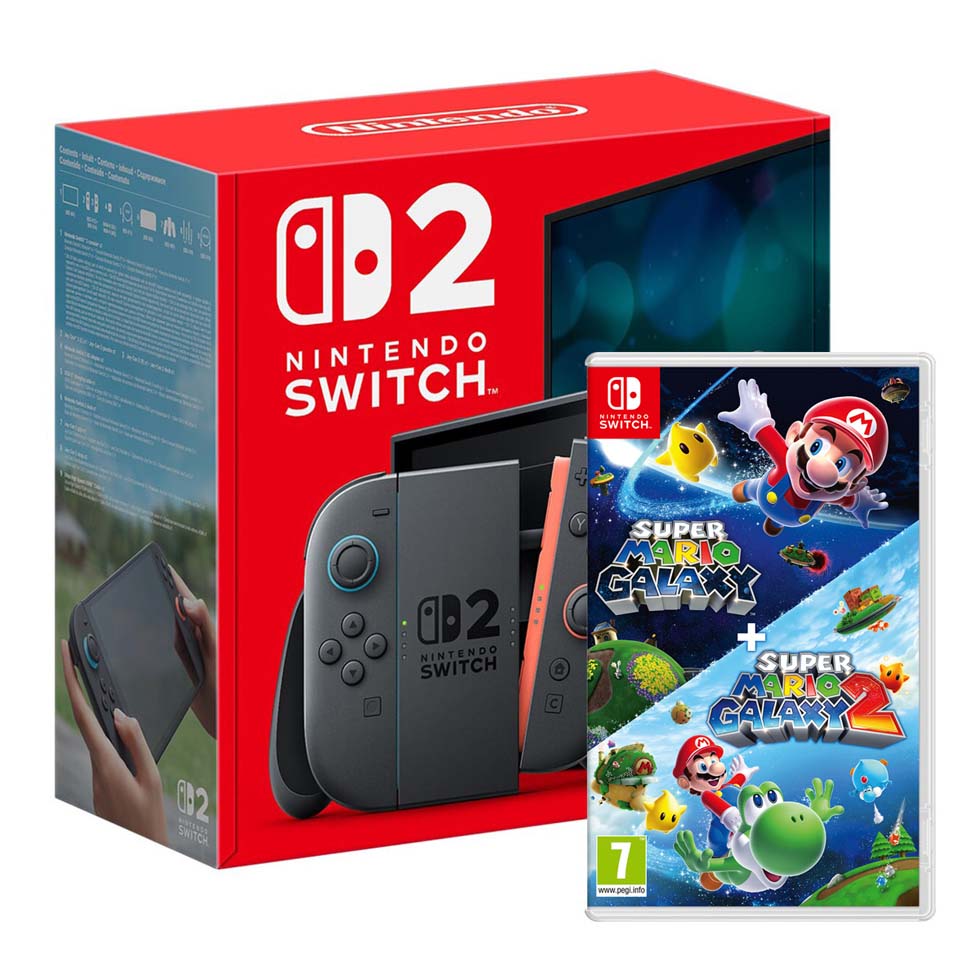 NINTENDO Switch Oled + Super Mario Galaxy 1 y 2
